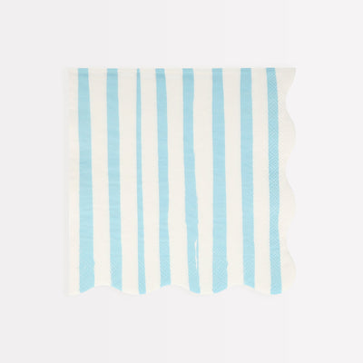 Blue Stripe Large Napkins