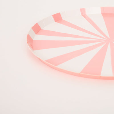 Pink Stripe Small Plates