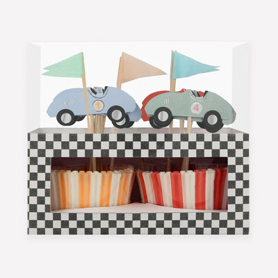 Race Car Cupcake Toppers