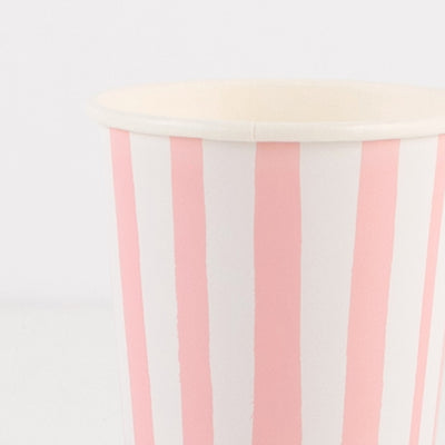 Pink Stripe Small Tumbler Cups