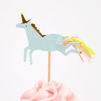 I Believe in Unicorns Cupcake Toppers