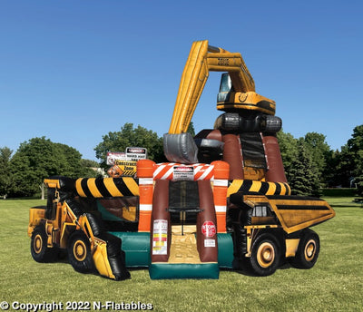 Construction Zone XL Bounce & Slide Combo