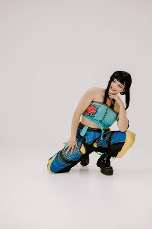 K-Pop Demon Hunter-Inspired Pop Star Zoe Party Character Visit - Blue