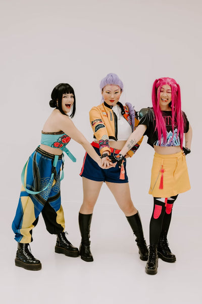 K-Pop Demon Hunter-Inspired Pop Star Zoe Party Character Visit - Blue