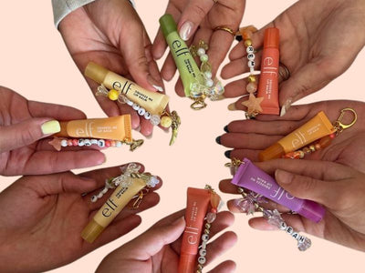 Lip Gloss Keychain Charm Bar