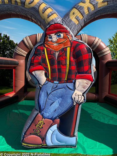Lumberjack Axe Throwing Game Inflatable Rental