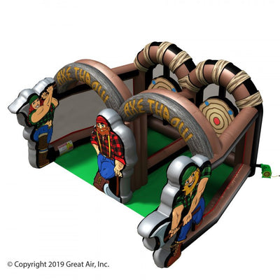Lumberjack Axe Throwing Game Inflatable Rental