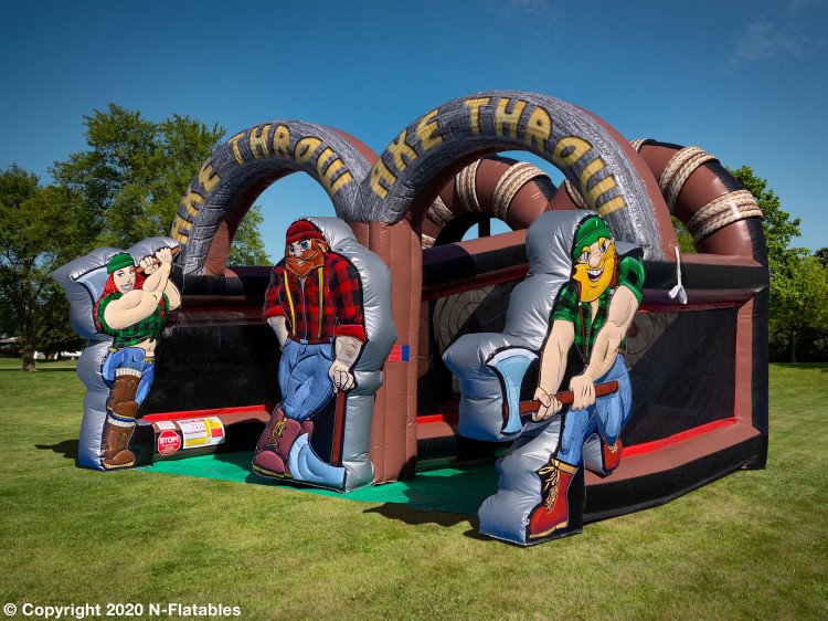 Lumberjack Axe Throwing Game Inflatable Rental