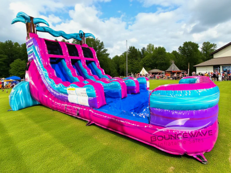 15' Dual Lane Ultra Shock Inflatable Water Slide Rental
