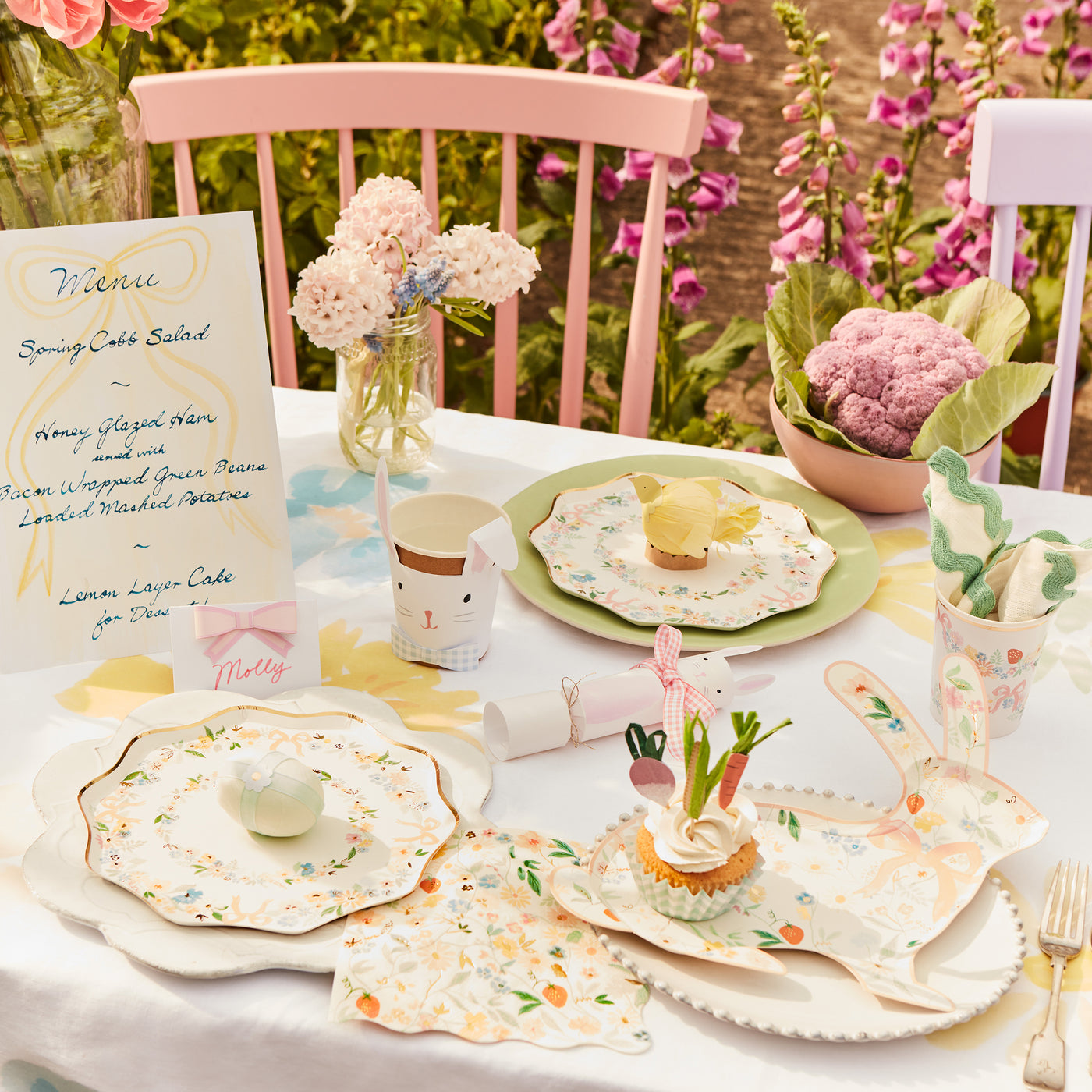 Elegant Floral Small Napkins