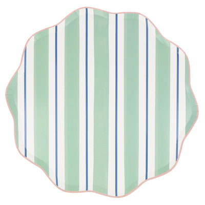 Preppy Stripe Dinner Plates