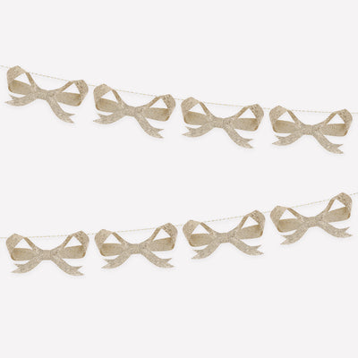 Glitter Bow Garland