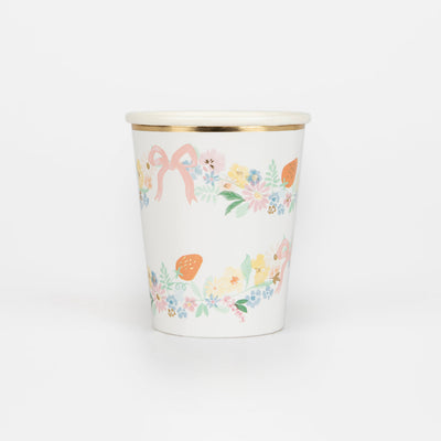 Elegant Floral Cups