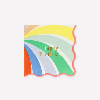 Rainbow Swirl Small Napkins
