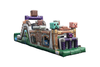 Minecraft Inflatable Obstacle Course Rental
