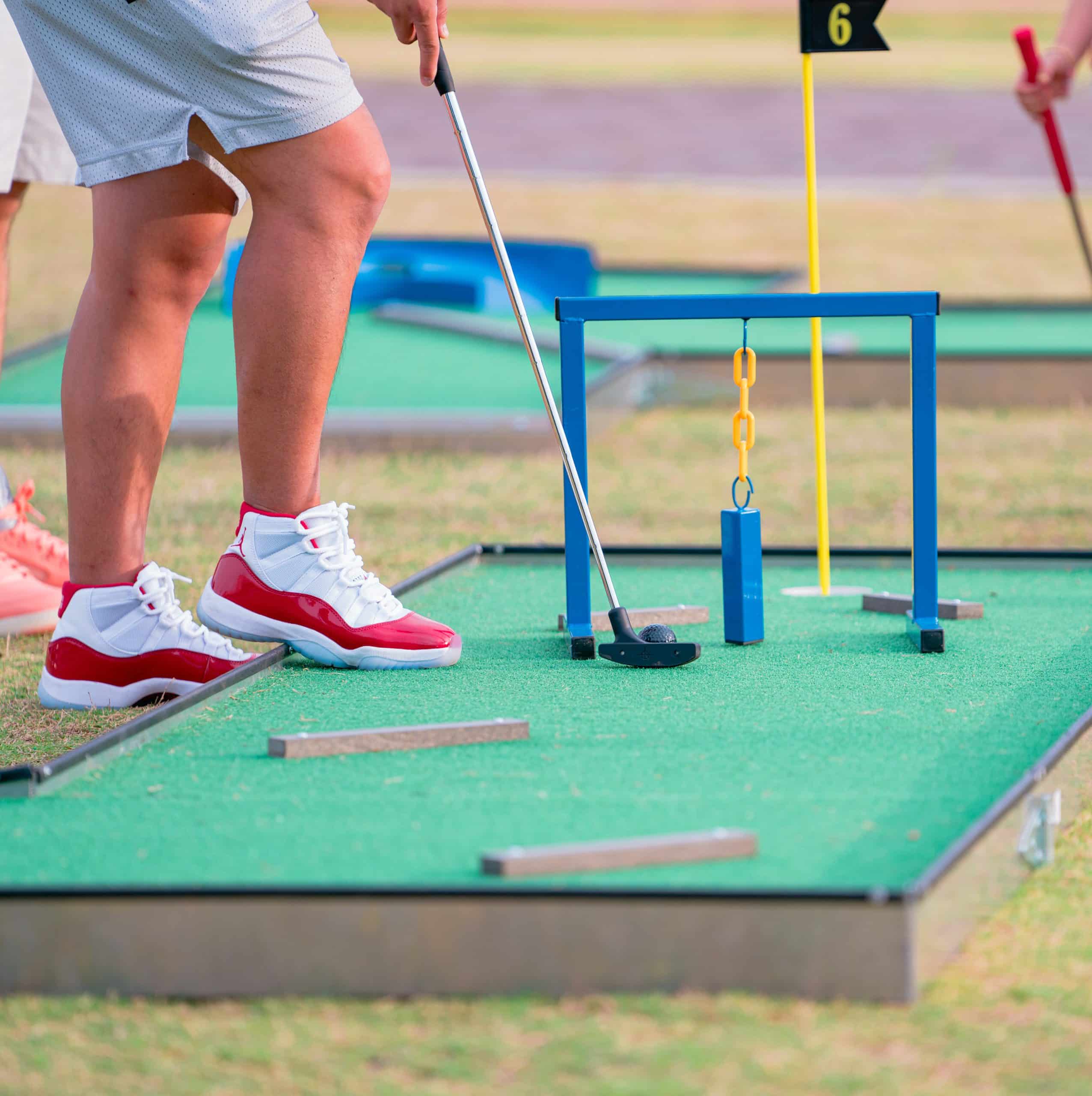 Mobile Glow-in-the-Dark Mini Golf