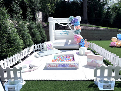 Modern Max White Bounce House Rental
