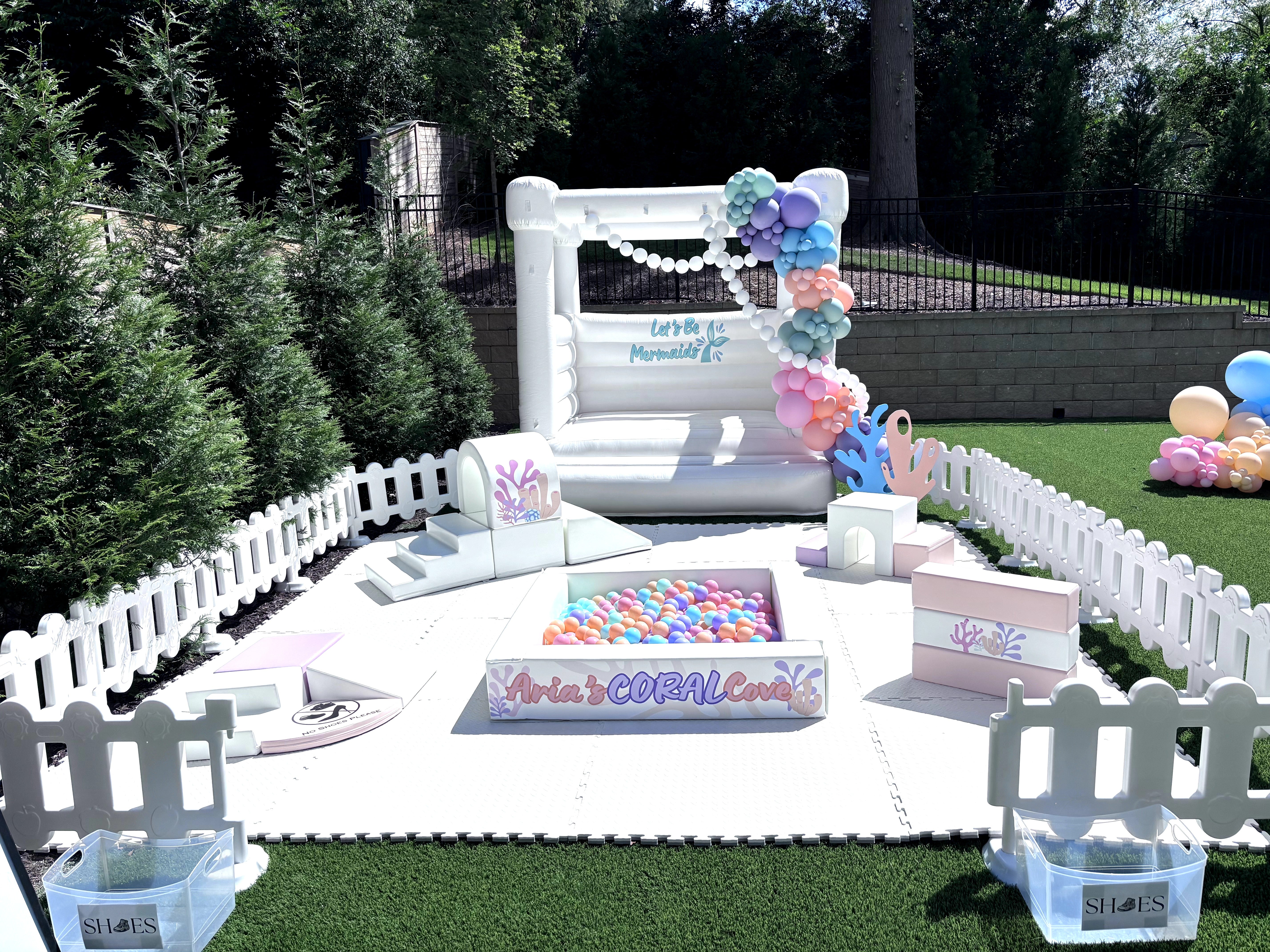 Modern Max White Bounce House Rental