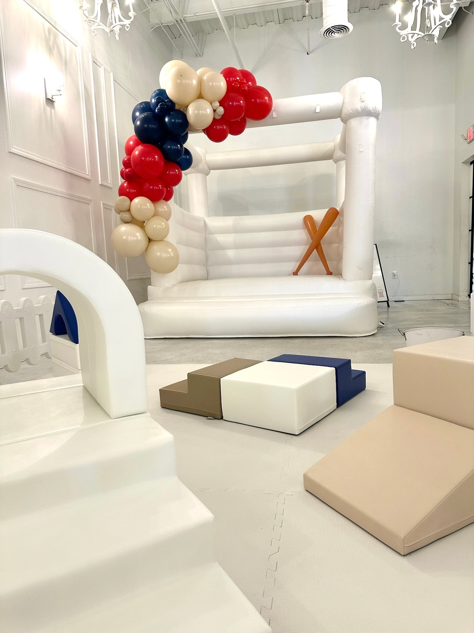 Modern Max White Bounce House Rental