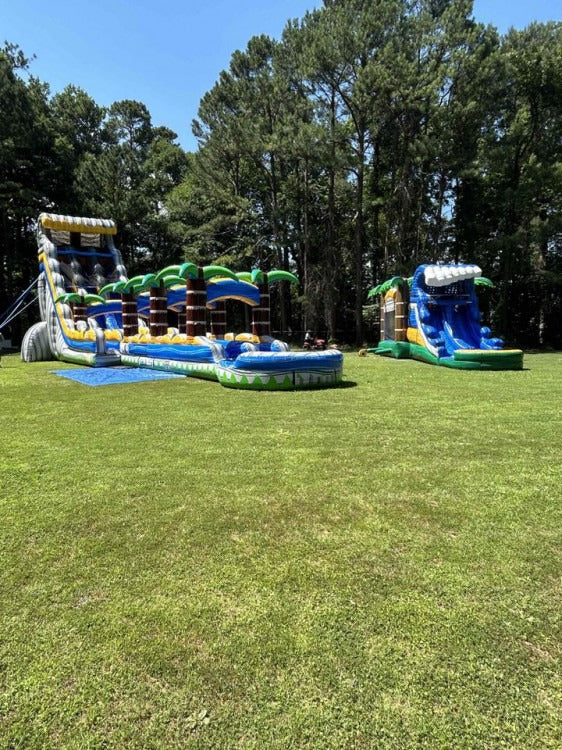 24' Tropical Wave Dual Lane Slip N Slide