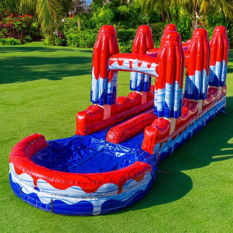 41' Red White & Cool Dual Lane Slip N Slide
