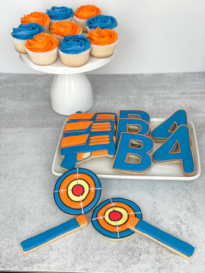 NERF Themed Sugar Cookies