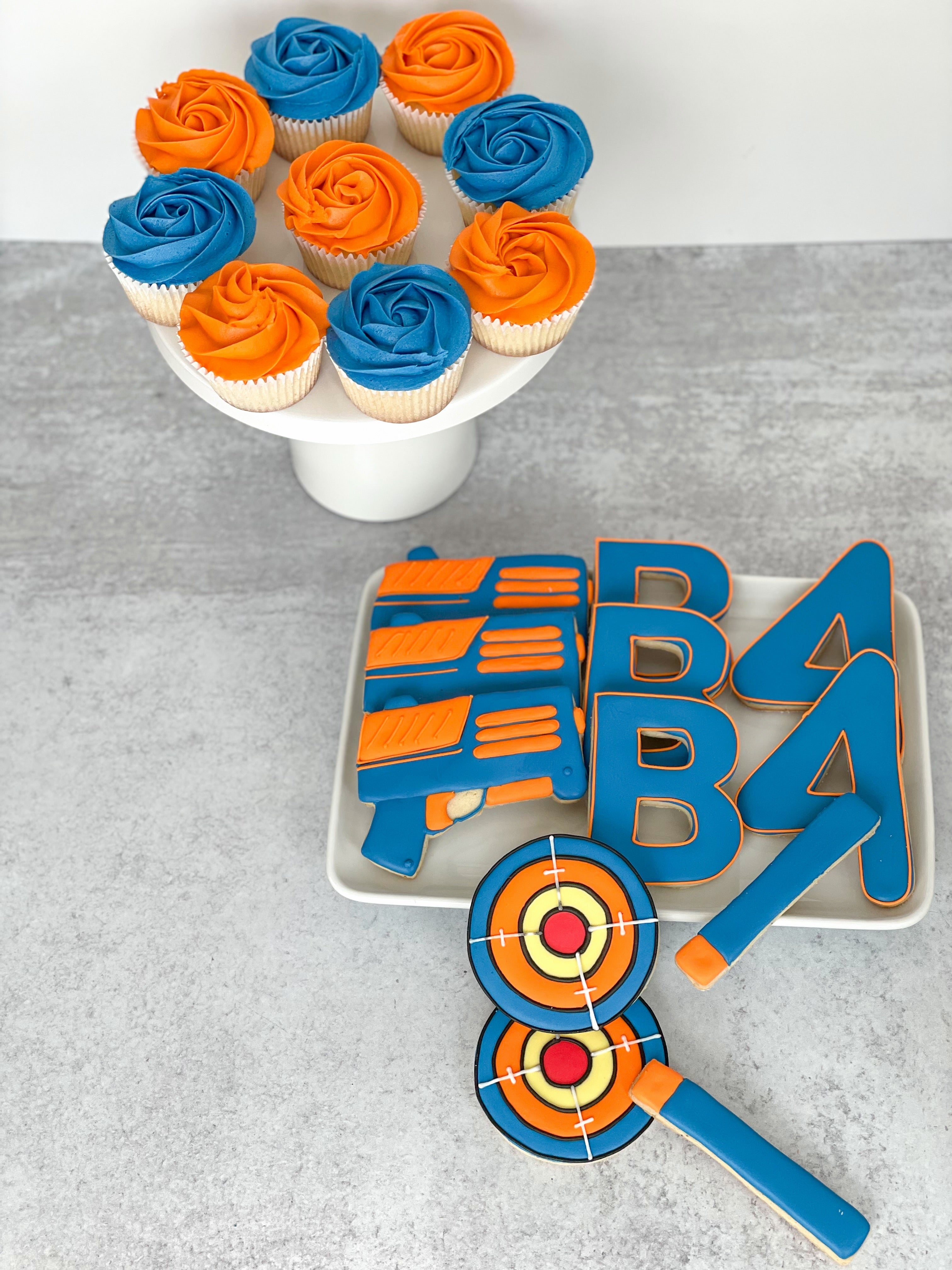 NERF Themed Sugar Cookies