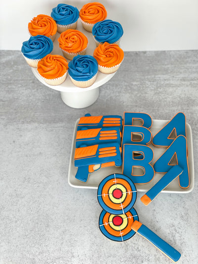 NERF Themed Sugar Cookies