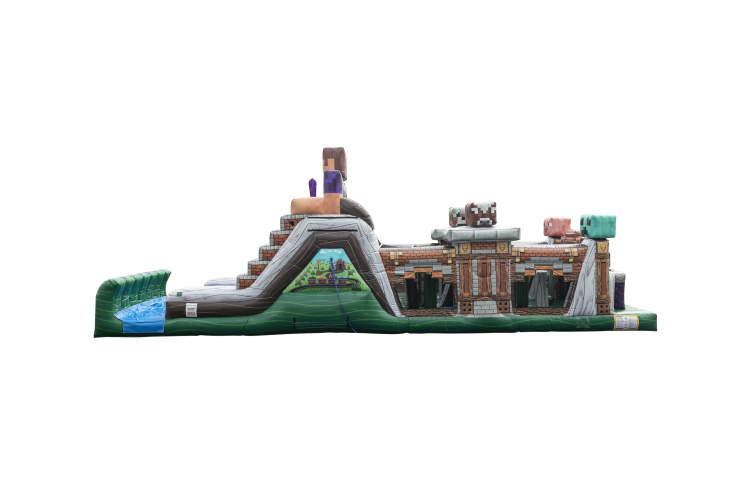 Minecraft Inflatable Obstacle Course Rental