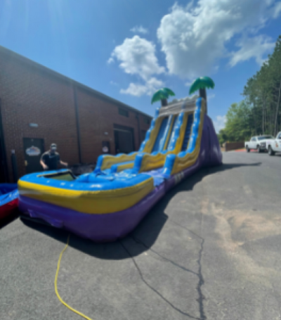 20' Tropical Blast Dual Lane Water Slide