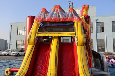 Floor is Lava Dual Lane Bounce and Slide