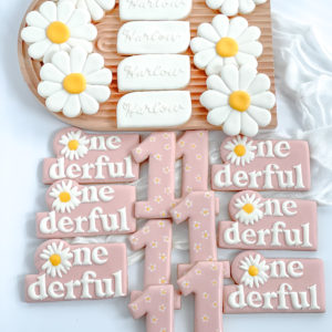 Onederful Daisy Birthday Cookies