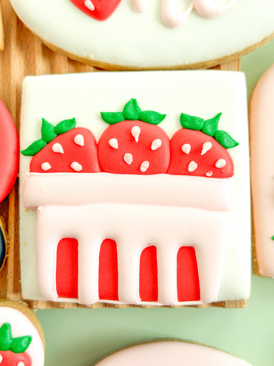 Personalized Berry First Birthday Cookies