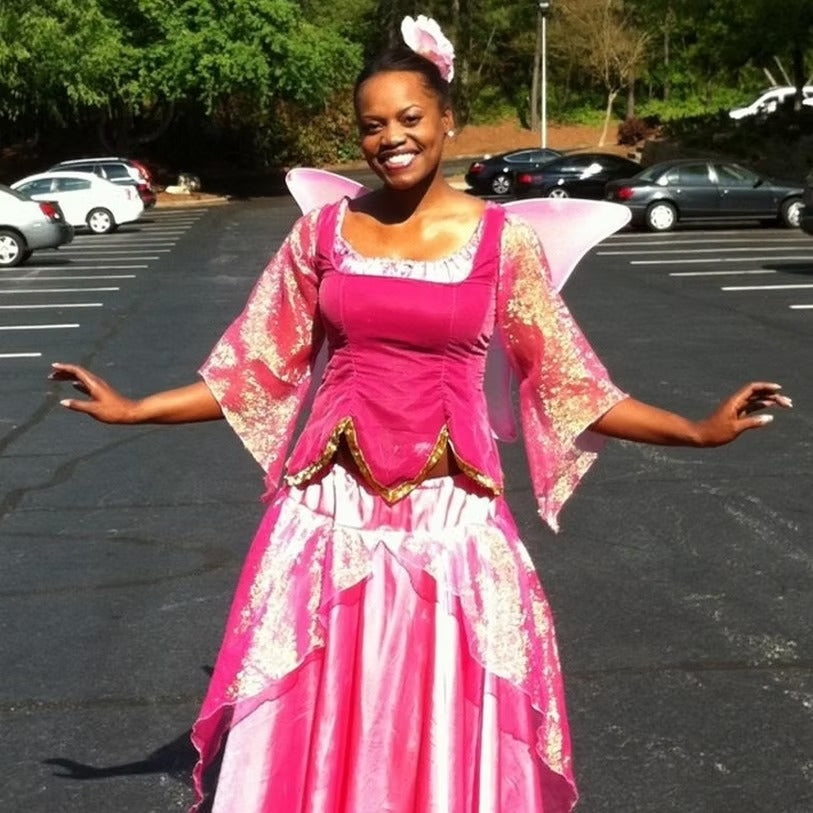 Pink Fairy Character Party Visit