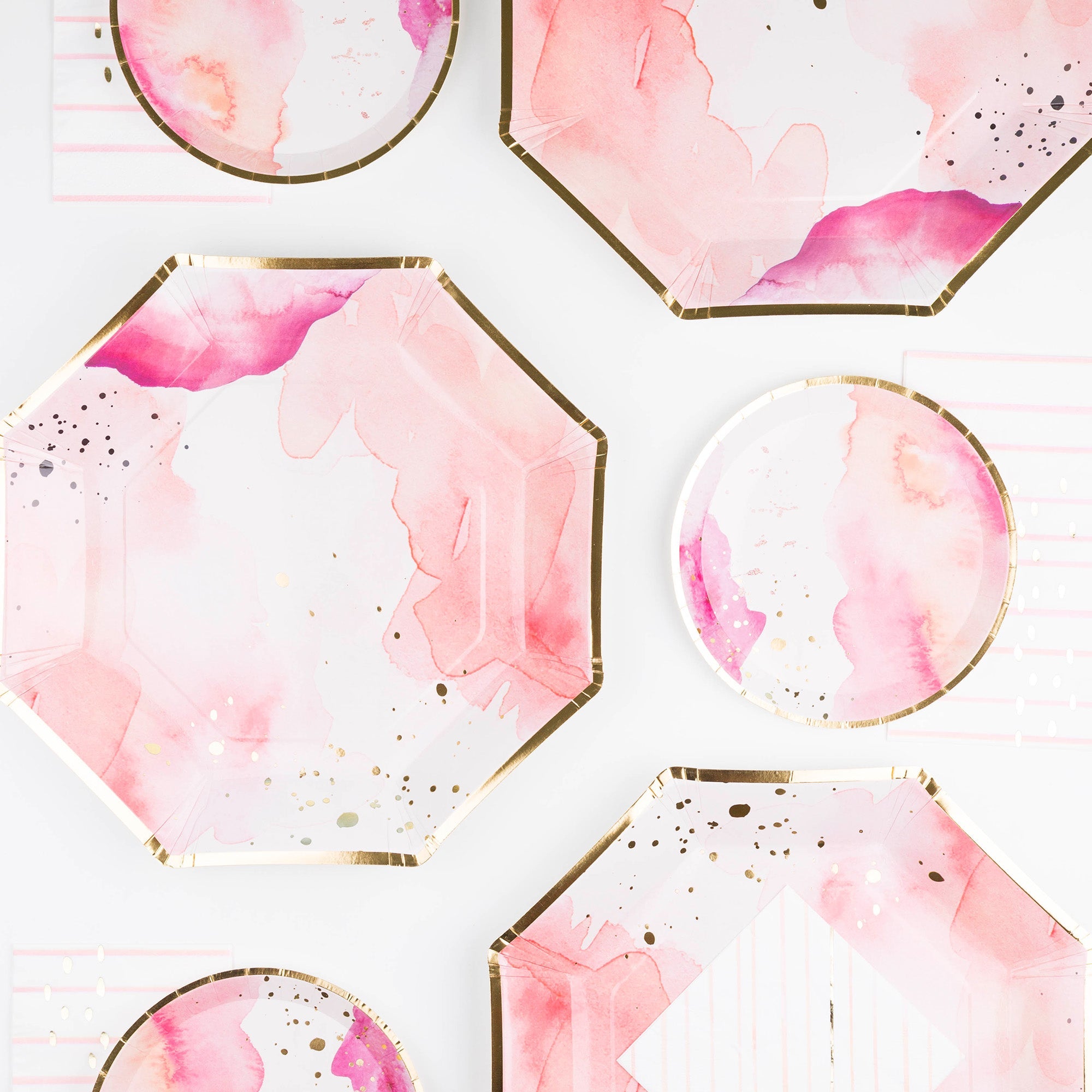 Pretty in Pink Dessert Plates