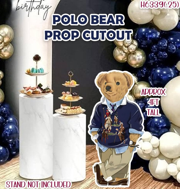 Polo Ralph Bear Approx 4ft Tall Prop Cutout (H6639)