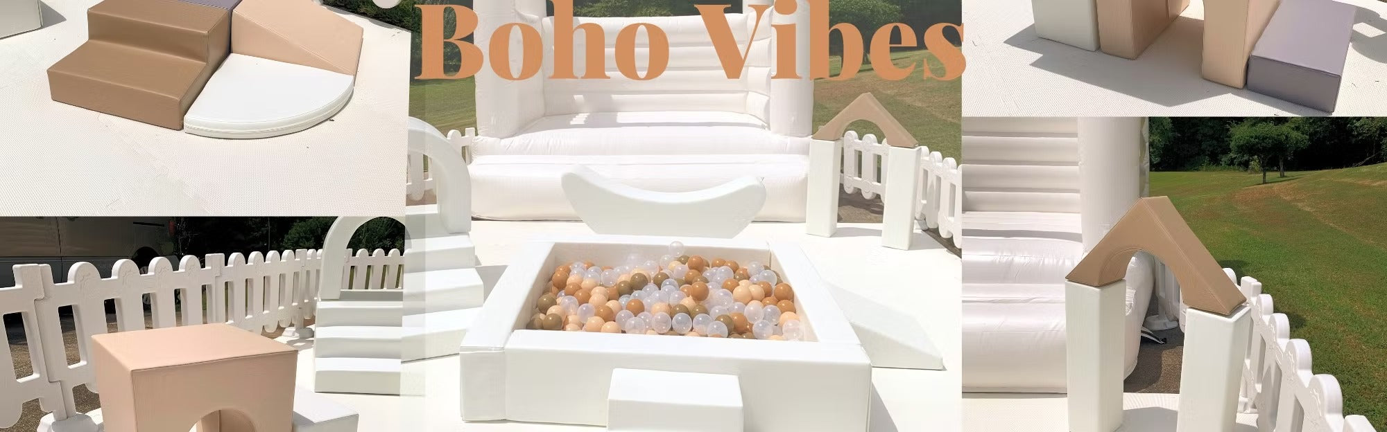 Premium Soft Play Party Rental: 10’ x 10’ Soft Play Area & 4’ x 4’ White Ball Pit