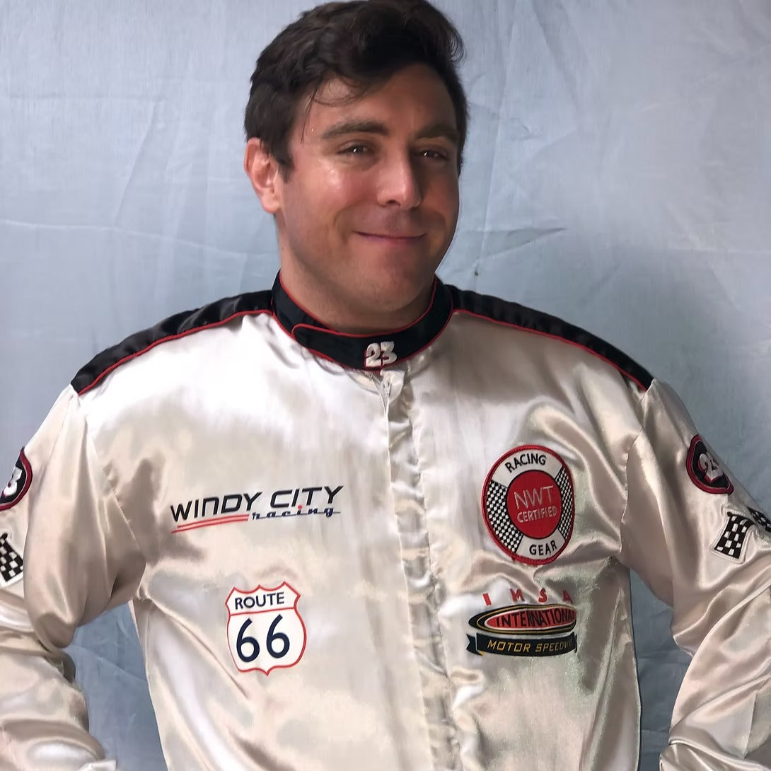 Race Car Driver Character Party Visit