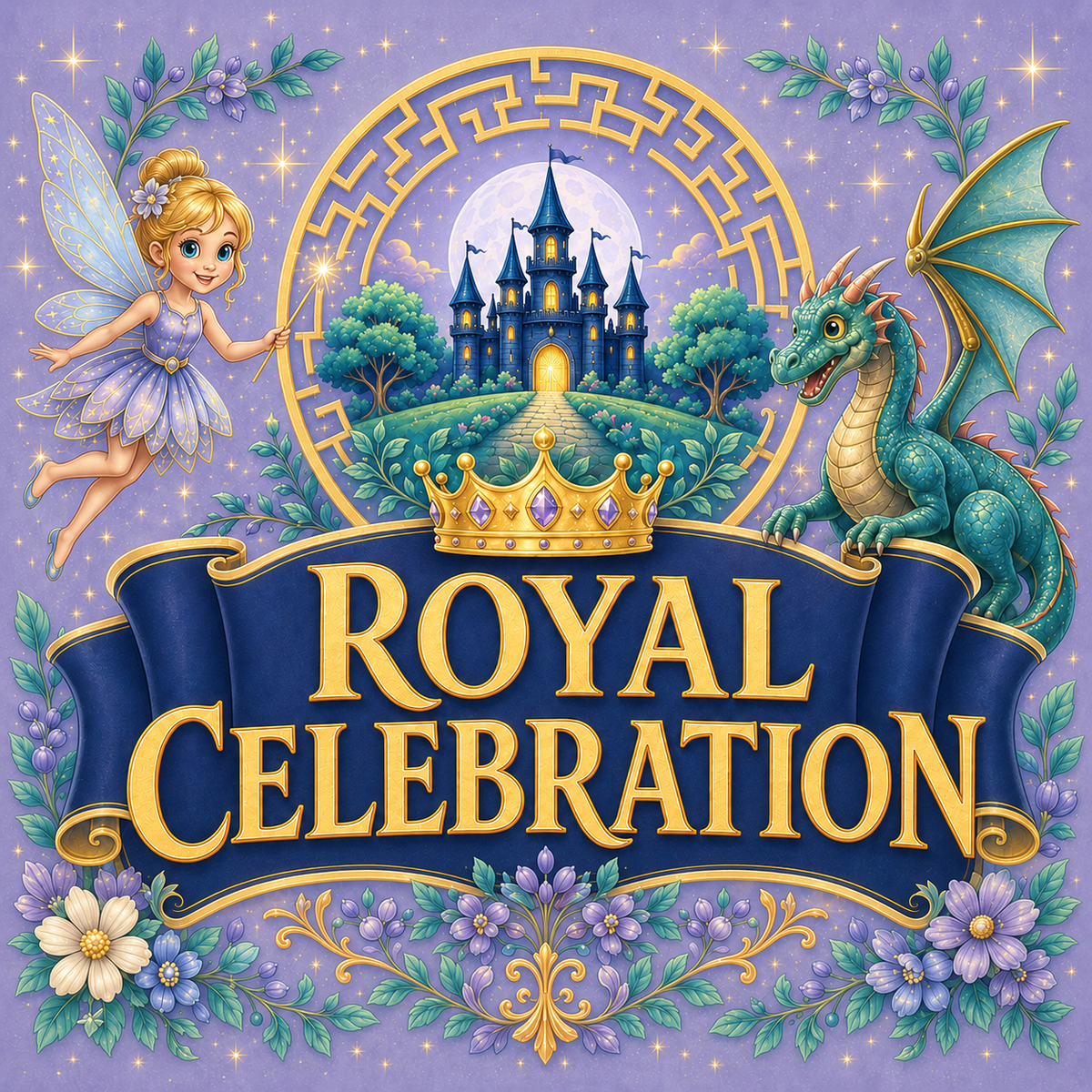 Royal Celebration Kids’ Maze Birthday Party