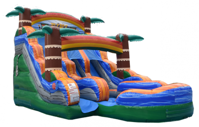 15' Tiki Plunge Dual Lane Water Slide