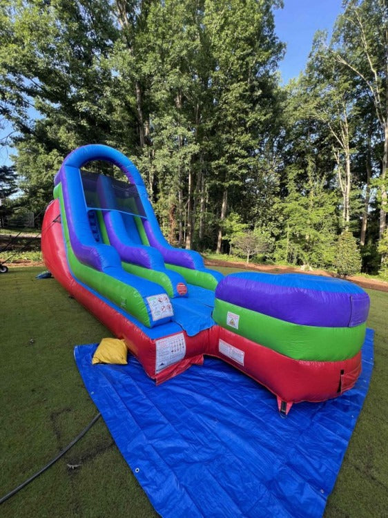 15' Retro Rainbow Water Slide