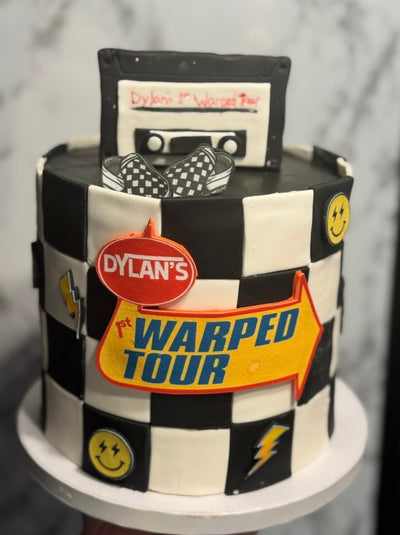 Single-Tier Custom Birthday Cake from The Purple Sprinkle