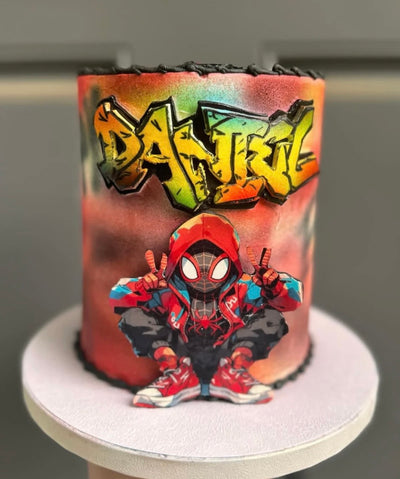 Single-Tier Custom Birthday Cake from The Purple Sprinkle