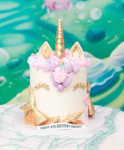 Single-Tier Custom Birthday Cake from The Purple Sprinkle