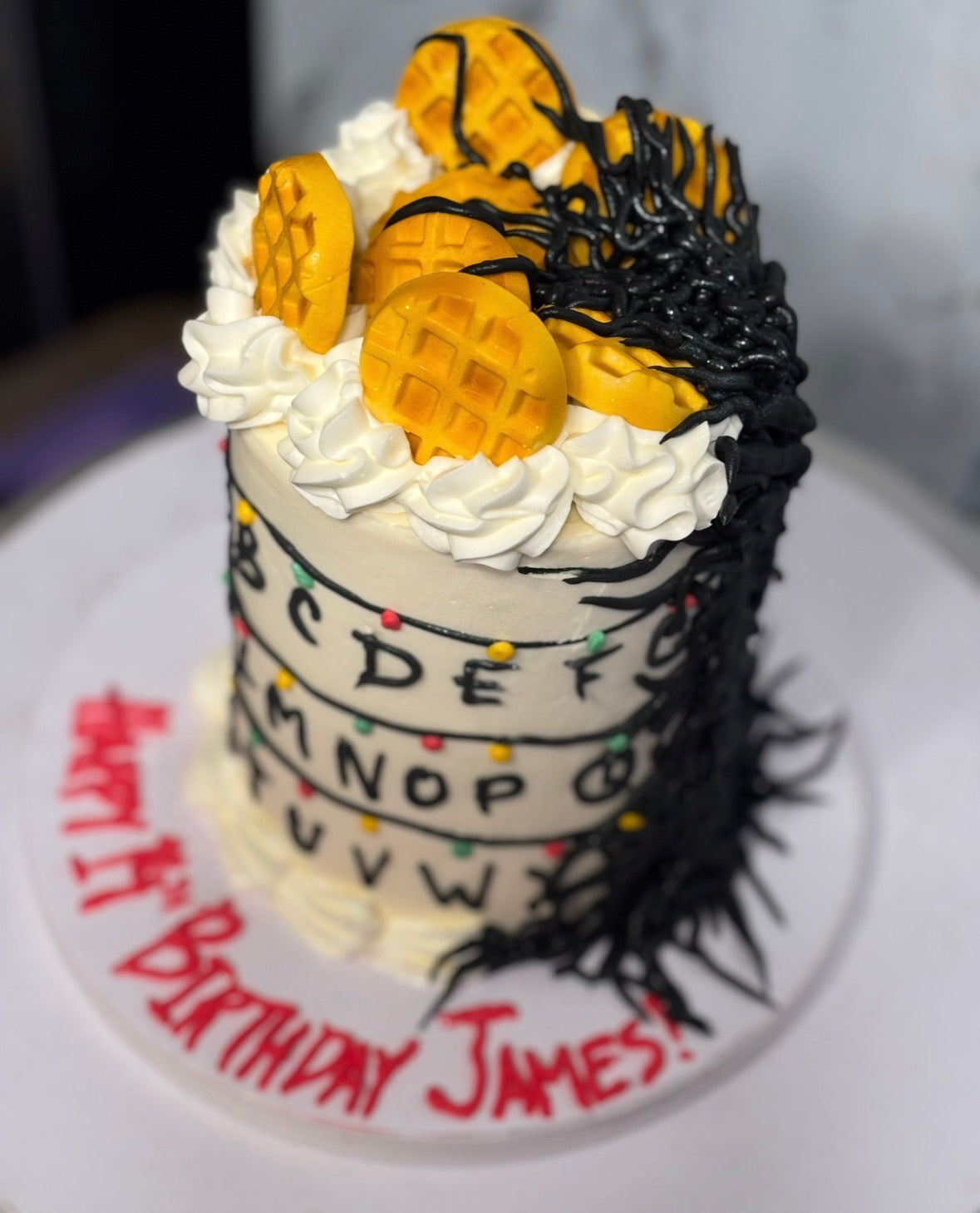 Single-Tier Custom Birthday Cake from The Purple Sprinkle