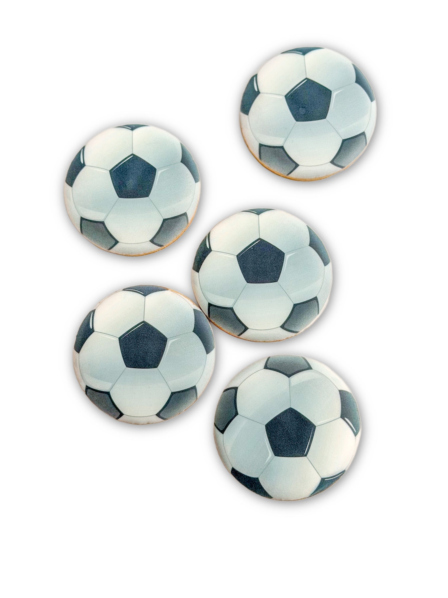 Soccer Ball Sugar Cookies