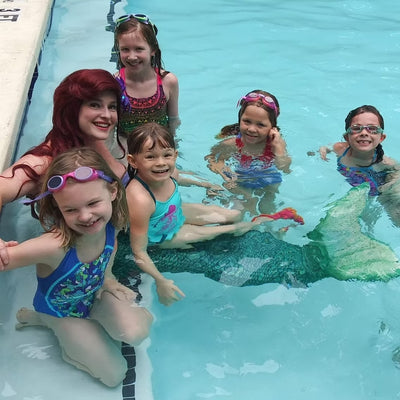 Swimming Mermaid Birthday Party Entertainment in Atlanta