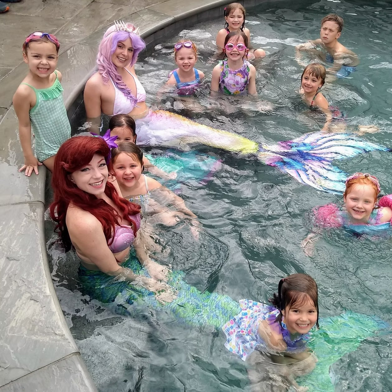 Swimming Mermaid Birthday Party Entertainment in Atlanta