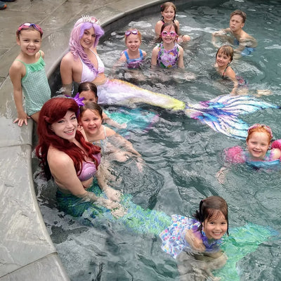 Swimming Mermaid Birthday Party Entertainment in Atlanta