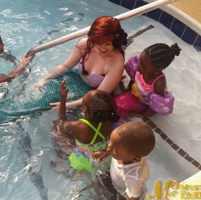 Swimming Mermaid Birthday Party Entertainment in Atlanta